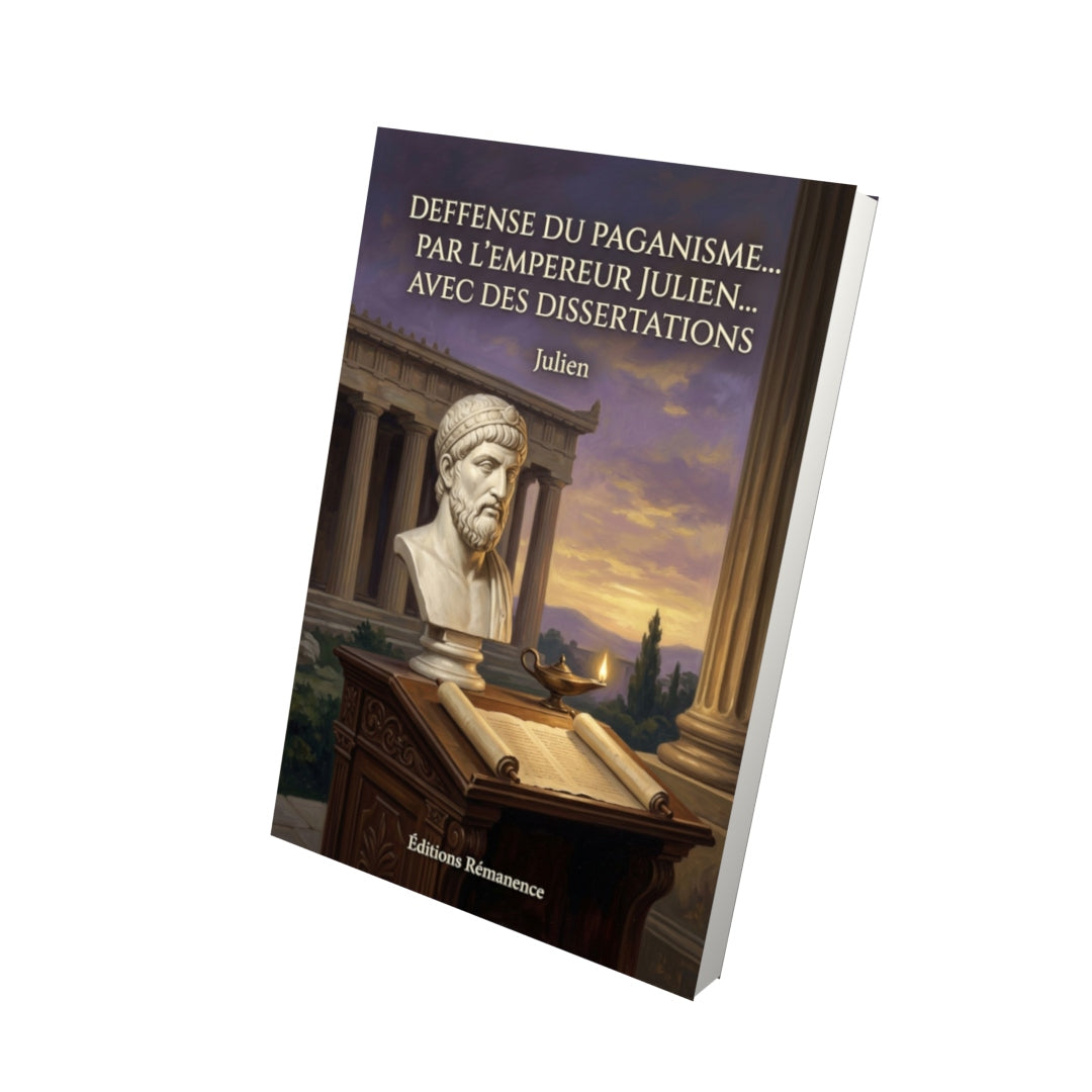 Livre Deffense du paganisme... par l’empereur Julien... avec des dissertations par Julien - Vue 3D - Editions Remanence