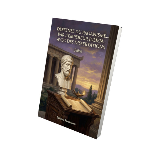 Livre Deffense du paganisme... par l’empereur Julien... avec des dissertations par Julien - Vue 3D - Editions Remanence