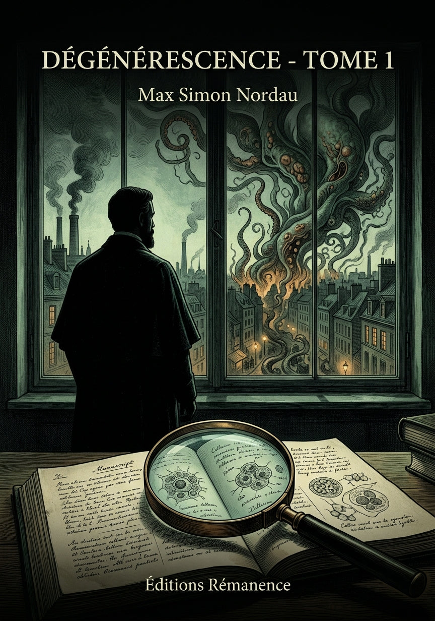 Livre Dégénérescence - Tome 1 par Max Simon Nordau - Couverture - Editions Remanence