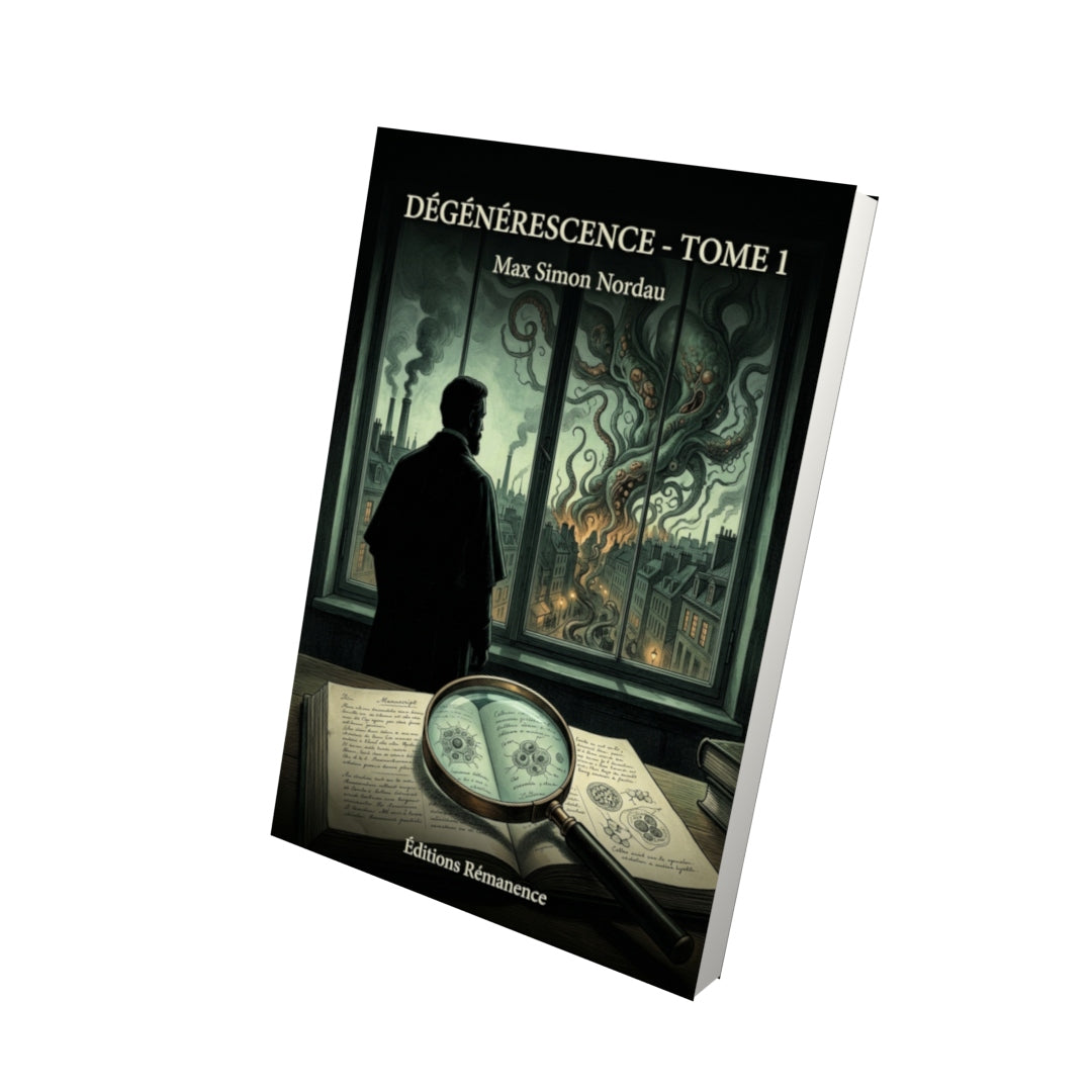 Livre Dégénérescence - Tome 1 par Max Simon Nordau - Vue 3D - Editions Remanence