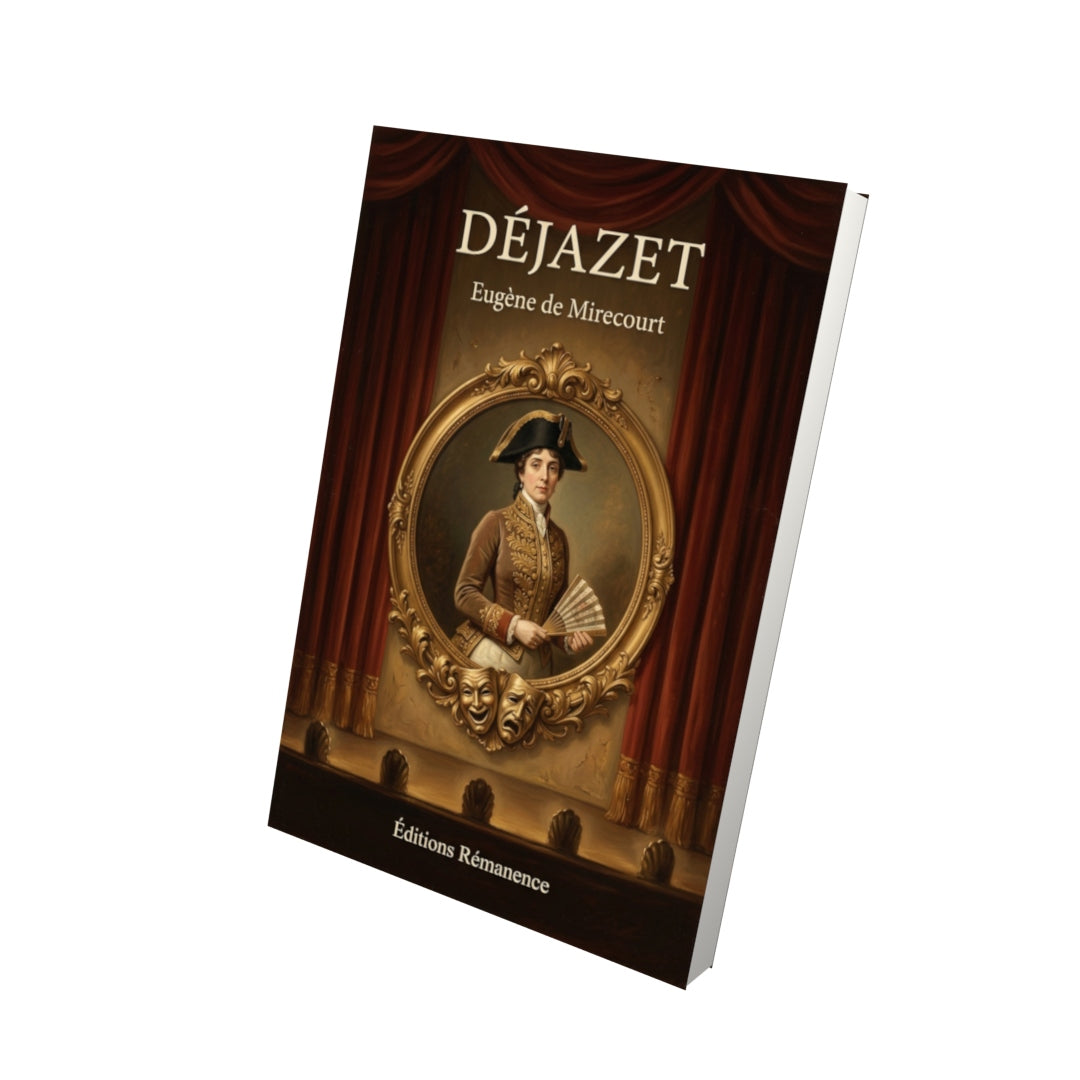 Livre Déjazet par Eugène de Mirecourt - Vue 3D - Editions Remanence
