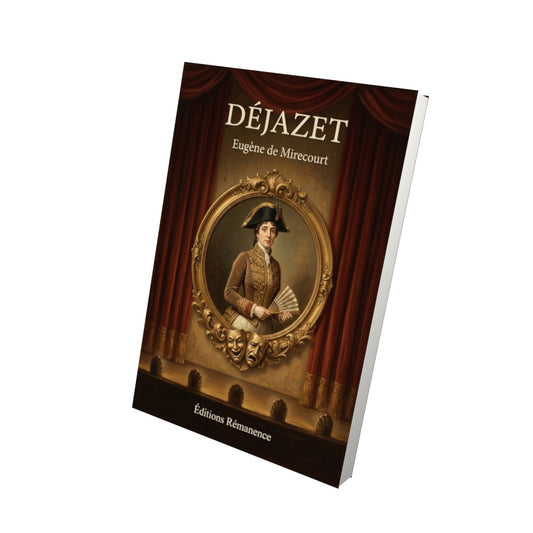 Livre Déjazet par Eugène de Mirecourt - Vue 3D - Editions Remanence