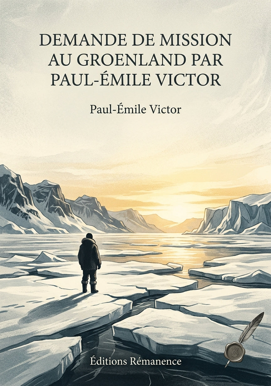Livre Demande de mission au Groenland par Paul-Émile Victor par Paul-Émile Victor - Couverture - Editions Remanence