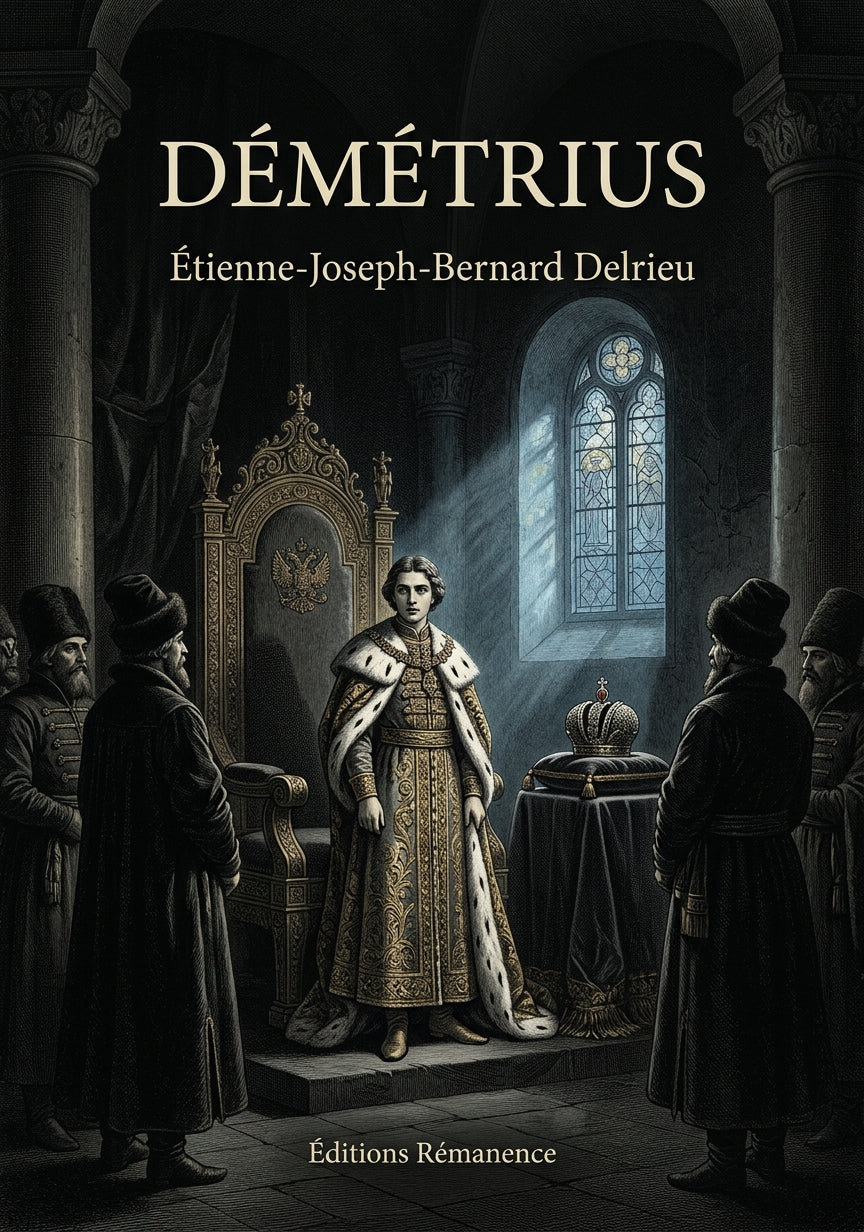 Livre Démétrius par Étienne-Joseph-Bernard Delrieu - Couverture - Editions Remanence
