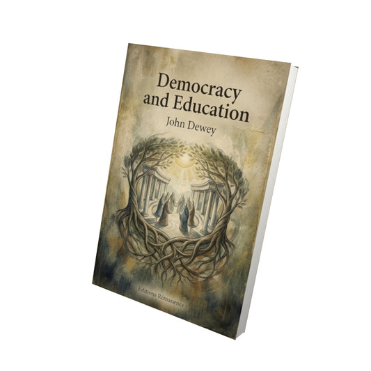 Livre Democracy and Education – John Dewey - Vue 3D - Editions Remanence