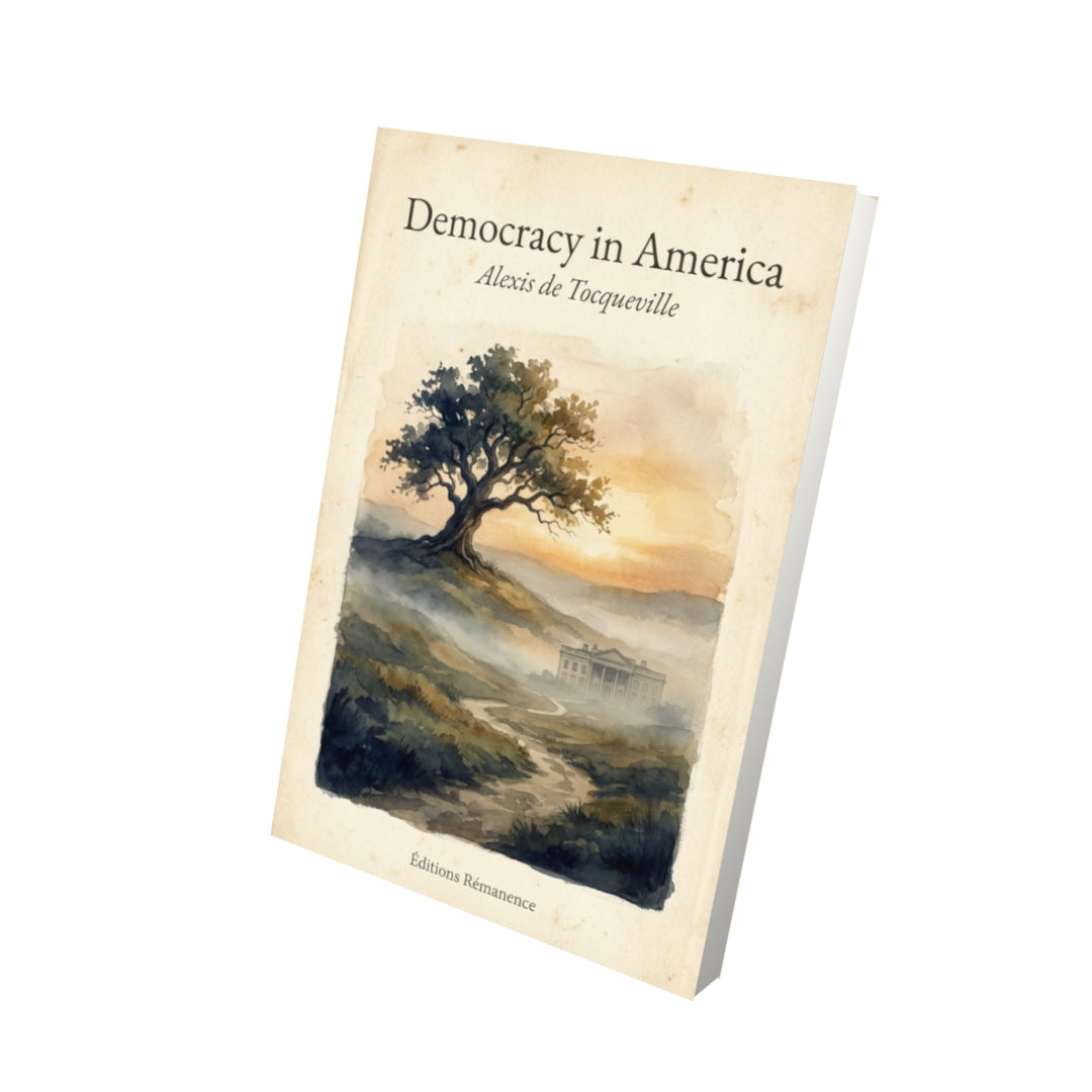 Livre Democracy in America – Alexis de Tocqueville - Vue 3D - Editions Remanence