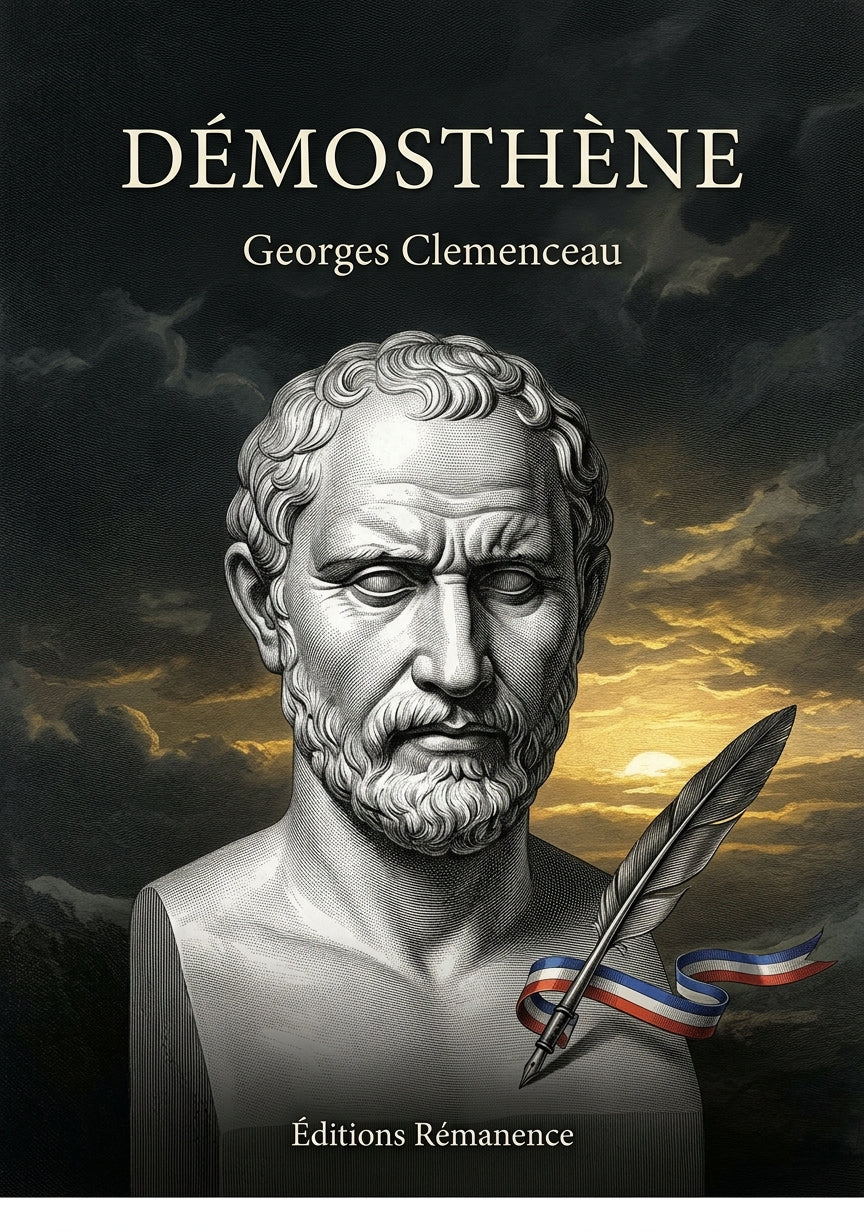 Livre Démosthène par Georges Clemenceau - Couverture - Editions Remanence