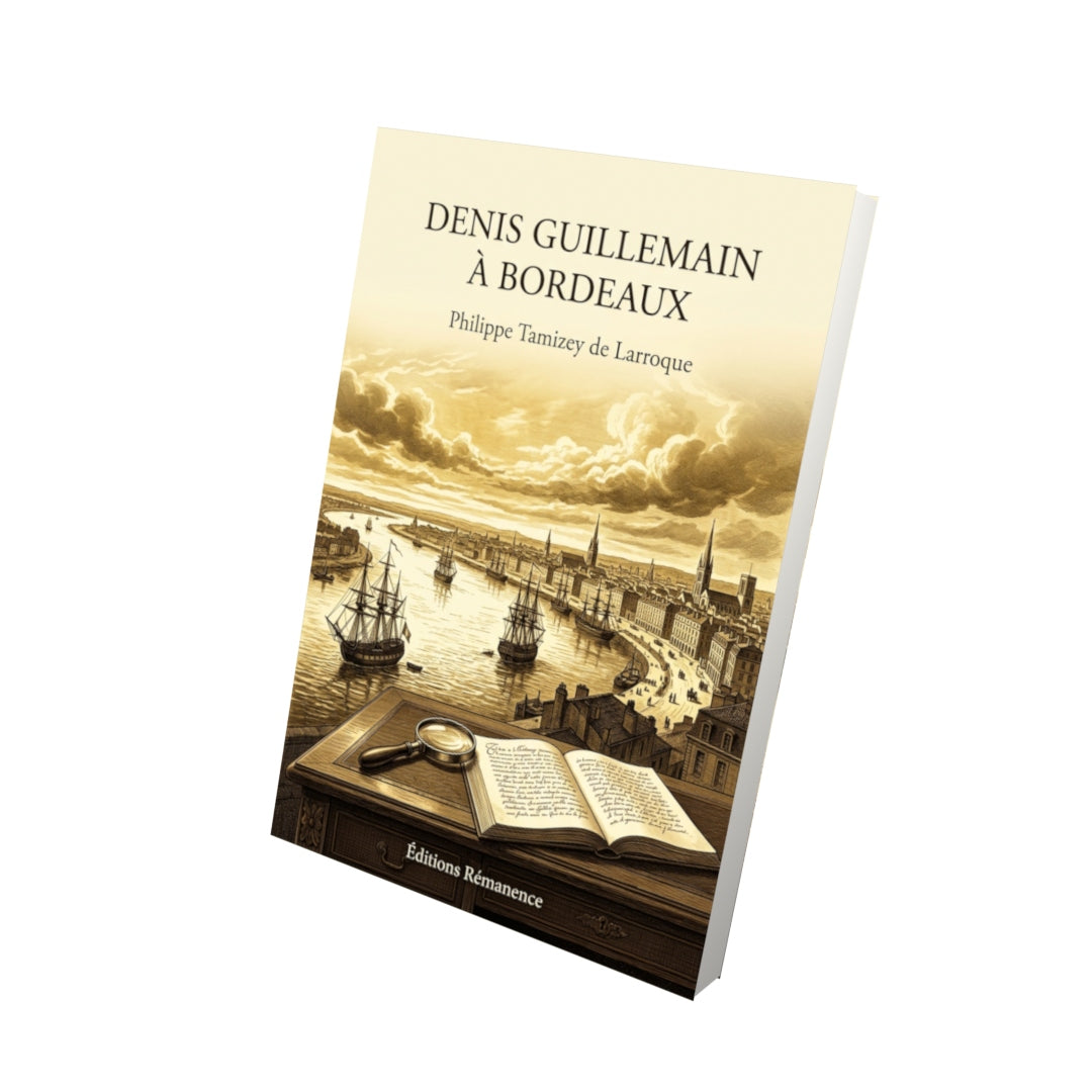 Livre Denis Guillemain à Bordeaux par Philippe Tamizey de Larroque - Vue 3D - Editions Remanence