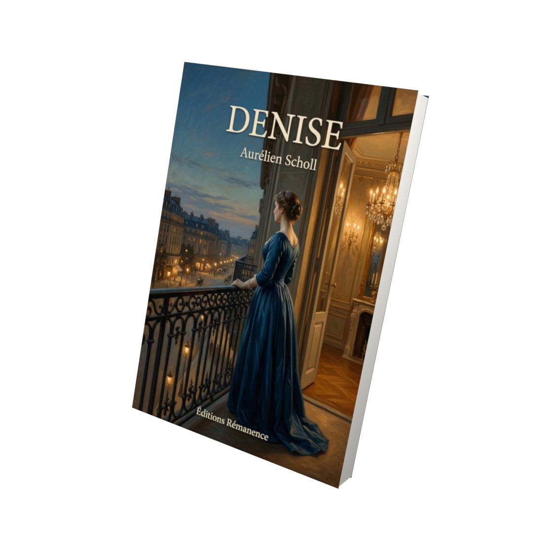 Livre Denise par Aurélien Scholl - Vue 3D - Editions Remanence