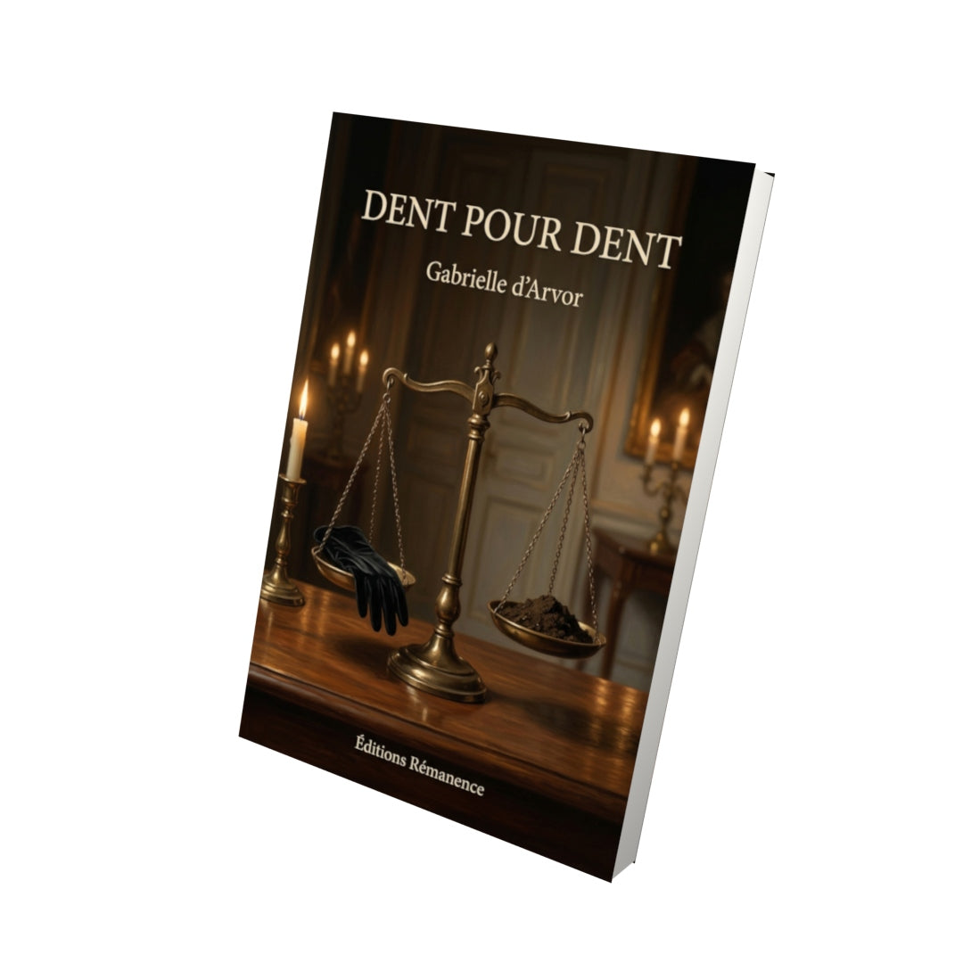 Livre Dent pour dent par Gabrielle d’Arvor - Vue 3D - Editions Remanence