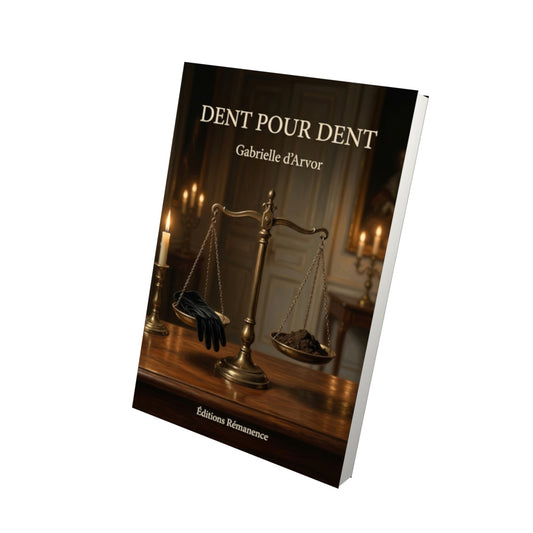 Livre Dent pour dent par Gabrielle d’Arvor - Vue 3D - Editions Remanence
