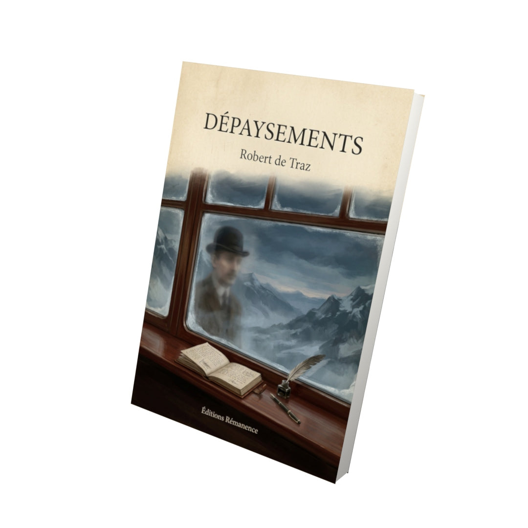 Livre Dépaysements - Robert de Traz - Vue 3D - Editions Remanence