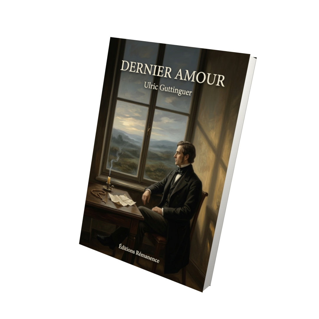 Livre Dernier Amour par Ulric Guttinguer - Vue 3D - Editions Remanence