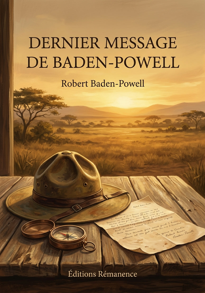 Livre Dernier message de Baden-Powell par Robert Baden-Powell - Couverture - Editions Remanence