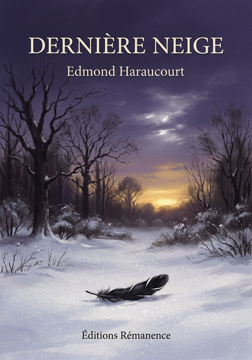 Livre Dernière Neige par Edmond Haraucourt - Couverture - Editions Remanence