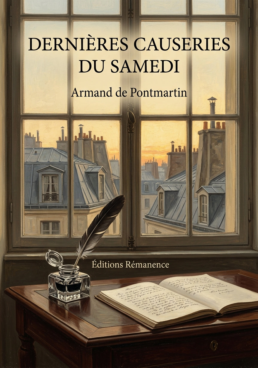 Livre Dernières causeries du samedi par Armand de Pontmartin - Couverture - Editions Remanence