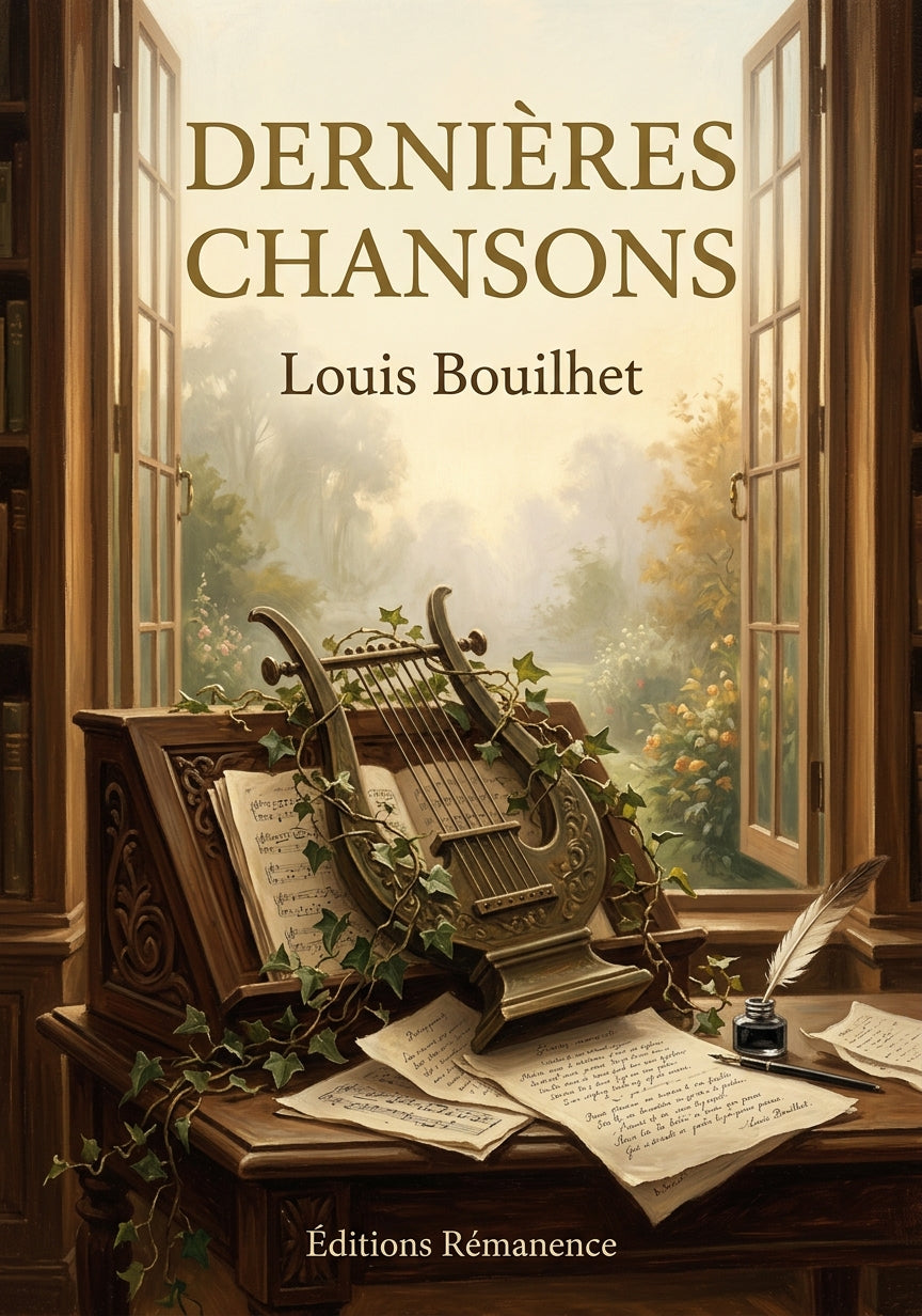 Livre Dernières chansons par Louis Bouilhet - Couverture - Editions Remanence