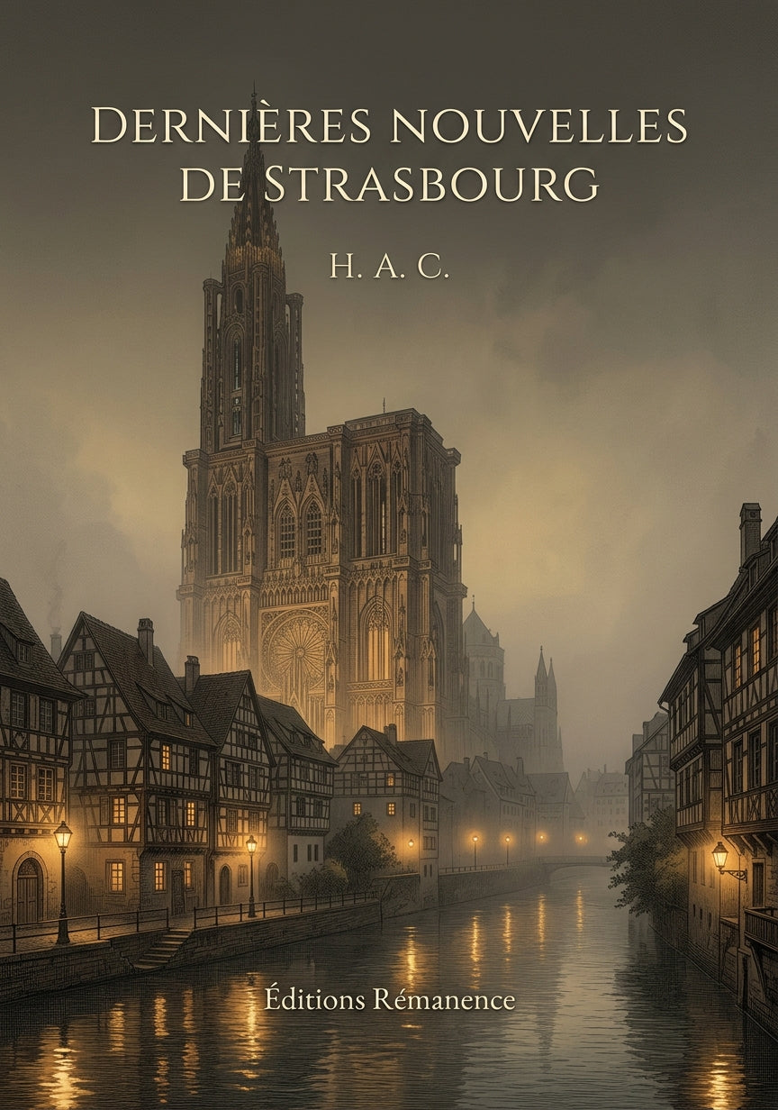 Livre Dernières nouvelles de Strasbourg par H. A. C. - Couverture - Editions Remanence