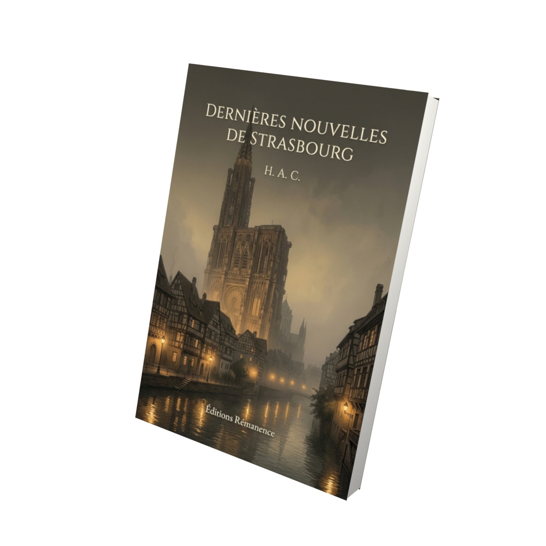 Livre Dernières nouvelles de Strasbourg par H. A. C. - Vue 3D - Editions Remanence