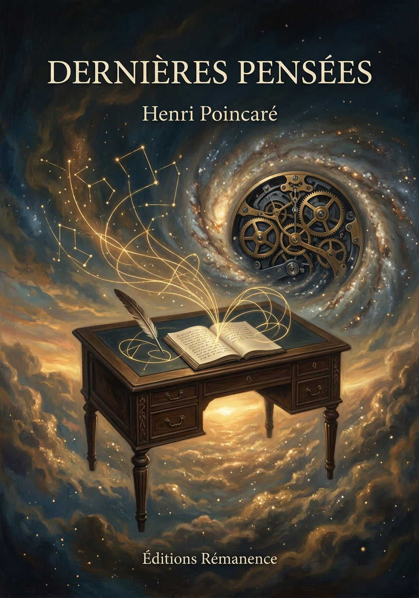 Livre Dernières pensées par Henri Poincaré - Couverture - Editions Remanence