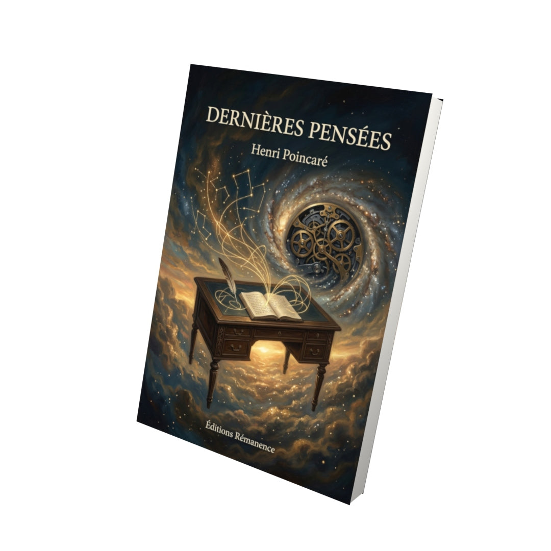 Livre Dernières pensées par Henri Poincaré - Vue 3D - Editions Remanence