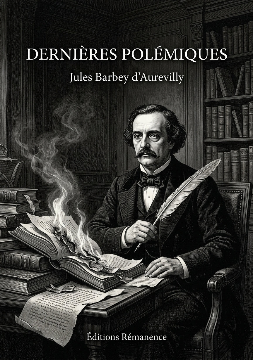 Livre Dernières Polémiques par Jules Barbey d’Aurevilly - Couverture - Editions Remanence