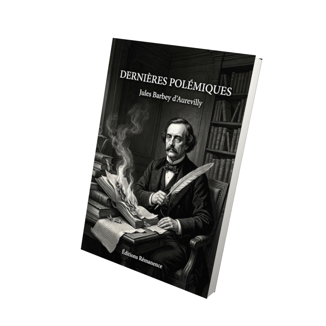 Livre Dernières Polémiques par Jules Barbey d’Aurevilly - Vue 3D - Editions Remanence