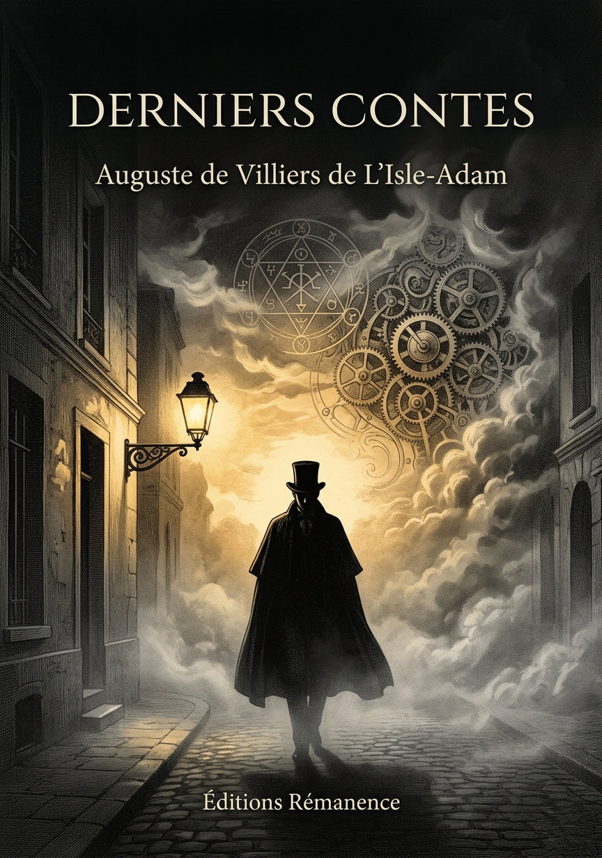 Livre Derniers Contes par Auguste de Villiers de L’Isle-Adam - Couverture - Editions Remanence