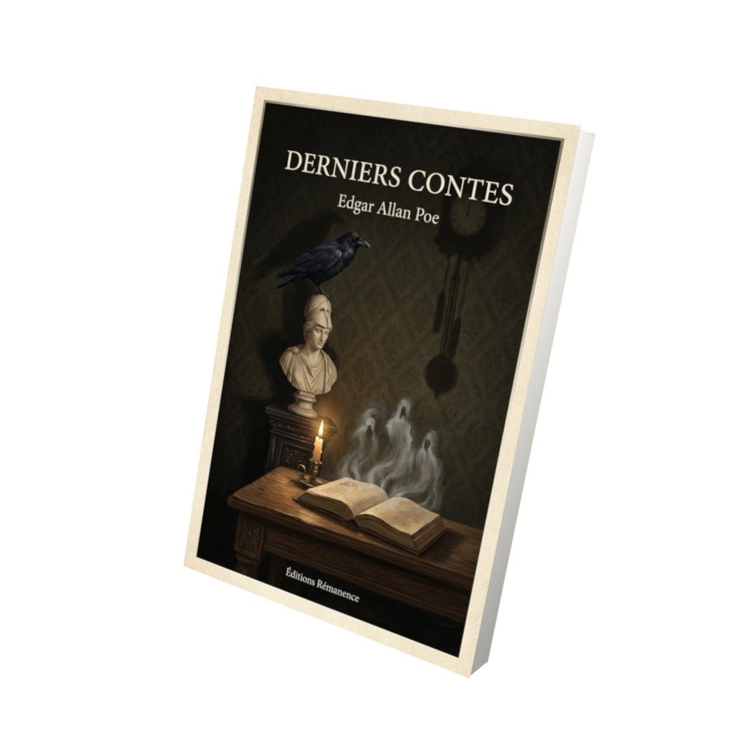 Livre Derniers Contes - Edgar Allan Poe - Vue 3D - Editions Remanence