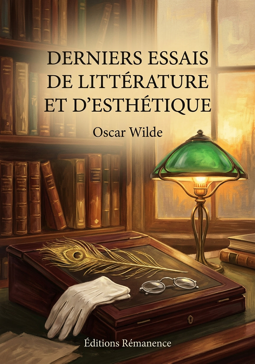 Livre Derniers essais de littérature et d’esthétique par Oscar Wilde - Couverture - Editions Remanence