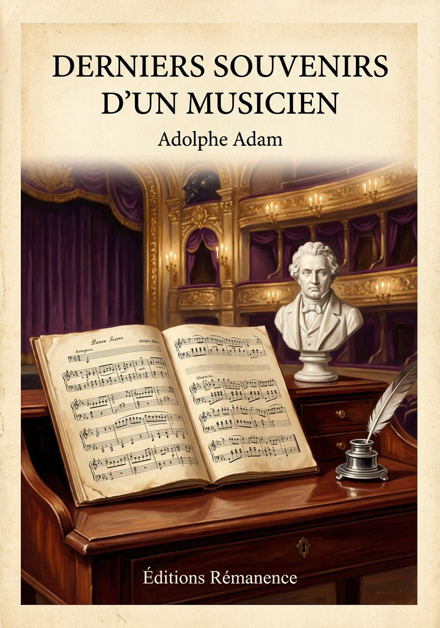 Derniers souvenirs d'un musicien - Adolphe Adam (Couverture)