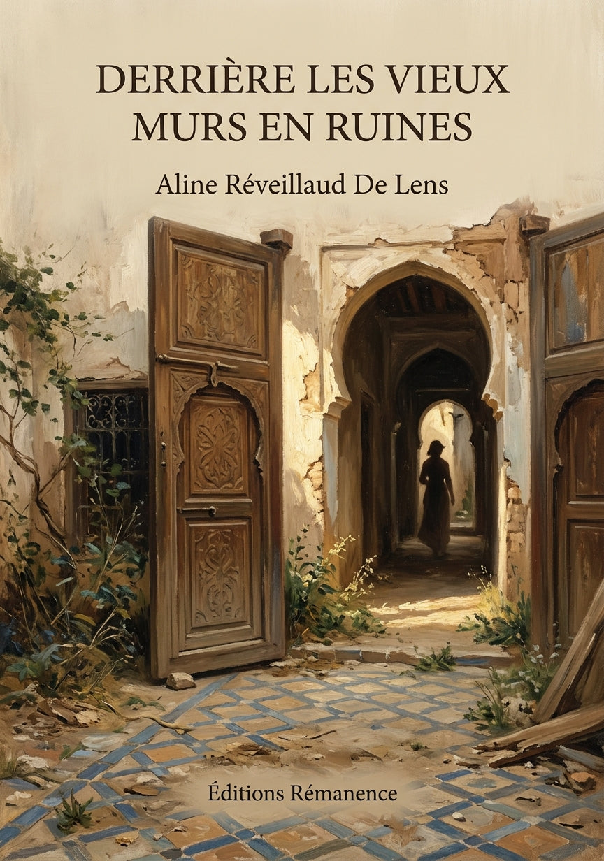 Livre Derrière les vieux murs en ruines par Aline Réveillaud De Lens - Couverture - Editions Remanence
