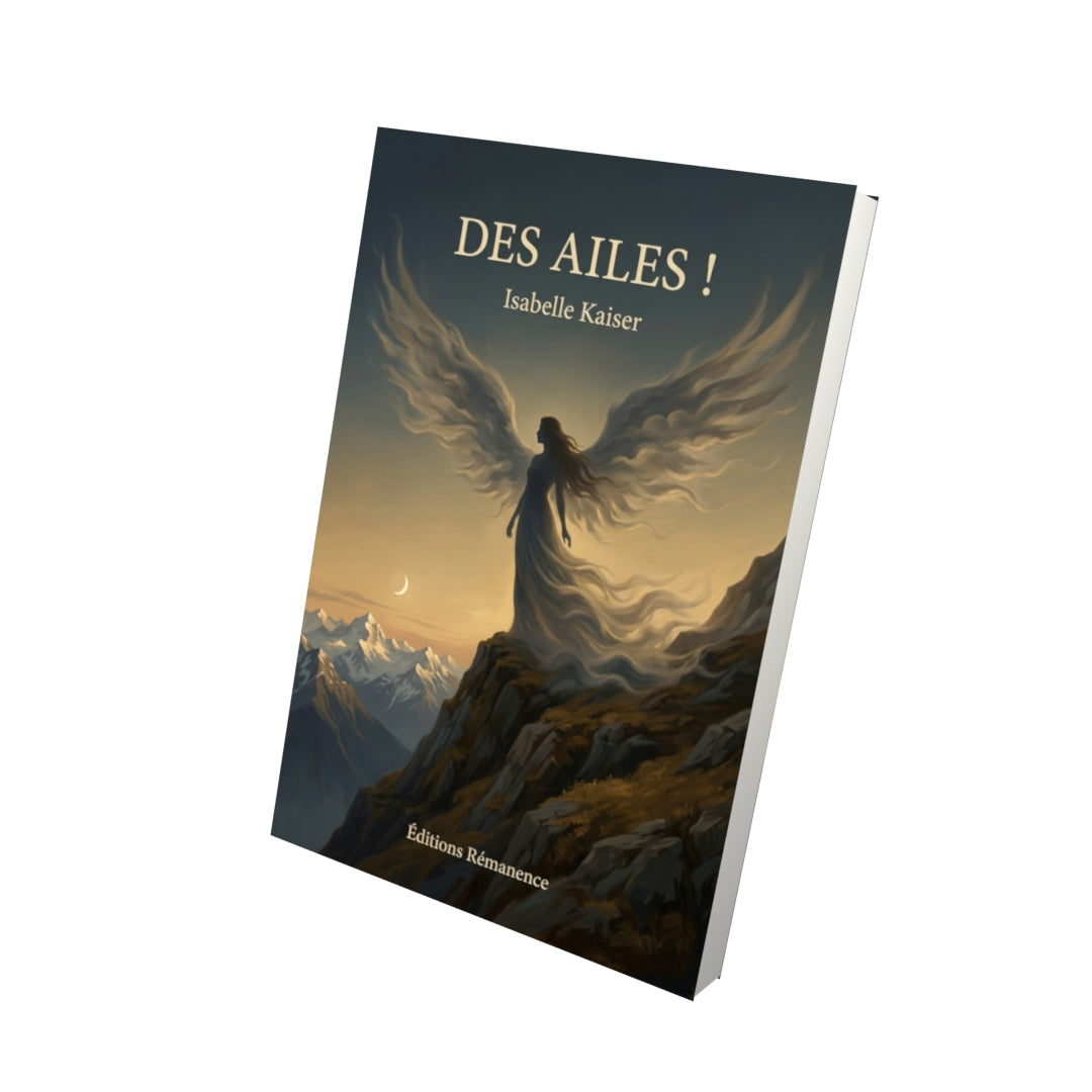 Livre Des Ailes ! par Isabelle Kaiser - Vue 3D - Editions Remanence