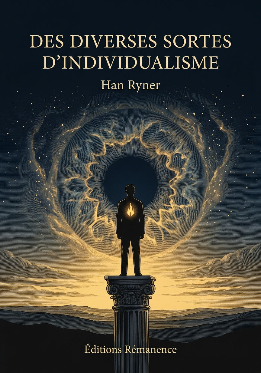 Livre Des diverses sortes d’Individualisme par Han Ryner - Couverture - Editions Remanence