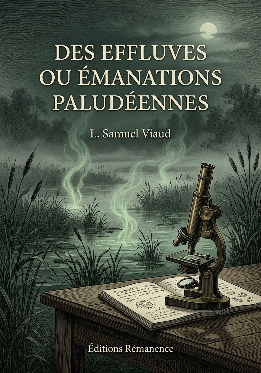 Livre Des effluves ou émanations paludéennes par L. Samuel Viaud - Couverture - Editions Remanence