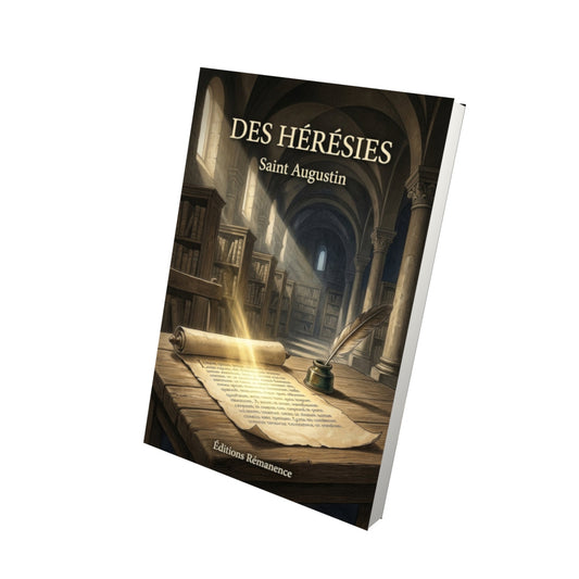 Livre Des hérésies - Saint Augustin - Vue 3D - Editions Remanence