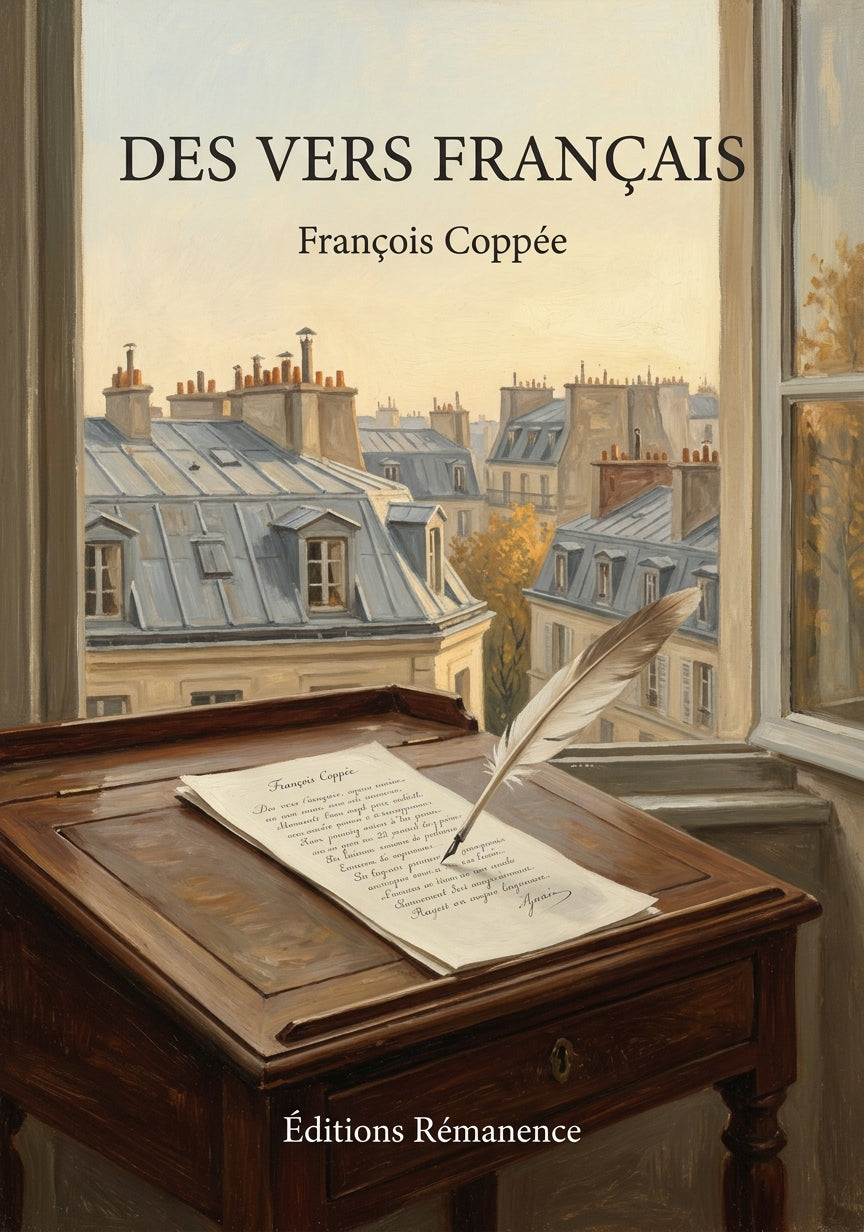 Livre Des Vers français par François Coppée - Couverture - Editions Remanence