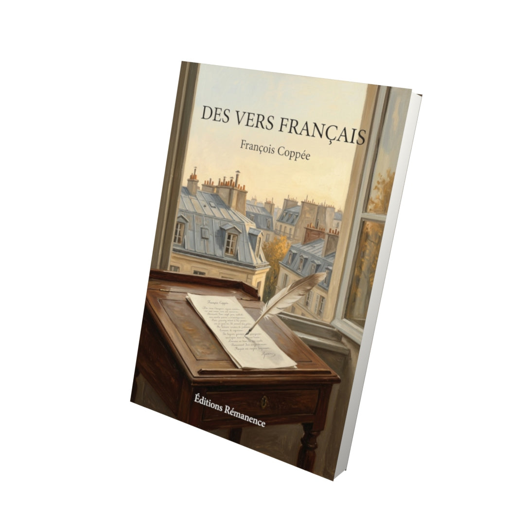Livre Des Vers français par François Coppée - Vue 3D - Editions Remanence
