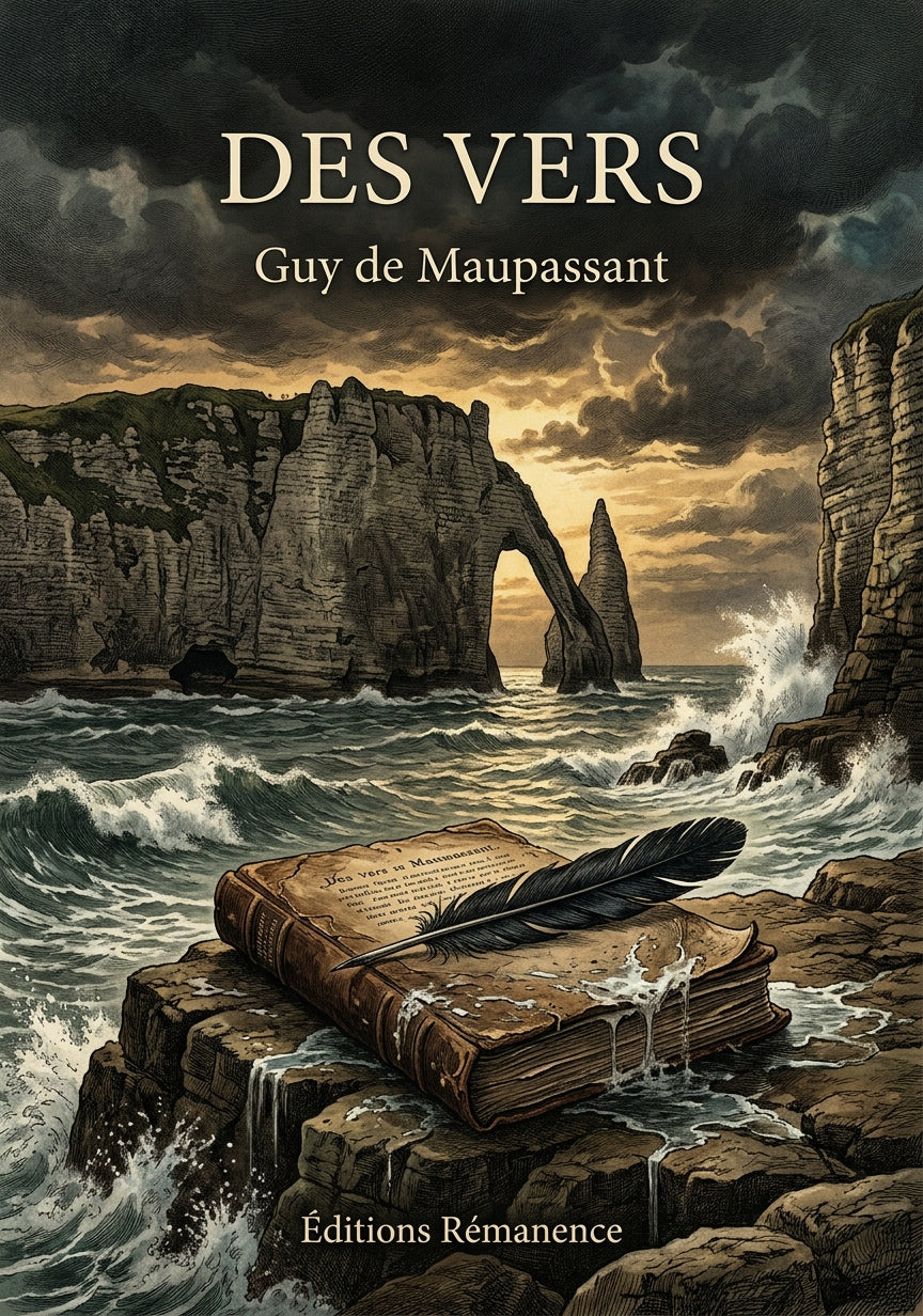 Livre Des vers par Guy de Maupassant - Couverture - Editions Remanence