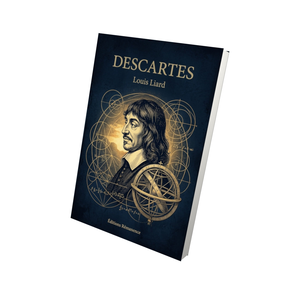 Livre Descartes par Louis Liard - Vue 3D - Editions Remanence