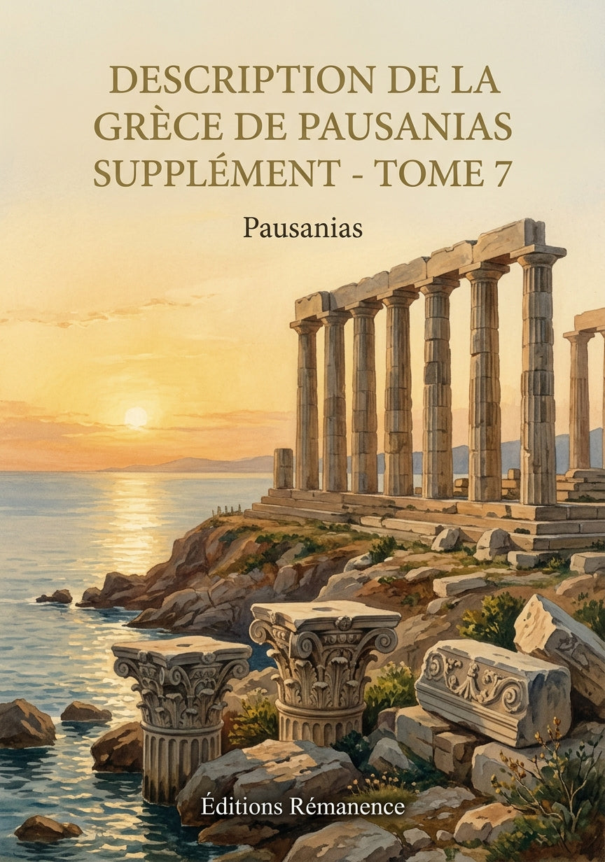 Livre Description de la Grèce de Pausanias supplément - Tome 7 par Pausanias - Couverture - Editions Remanence