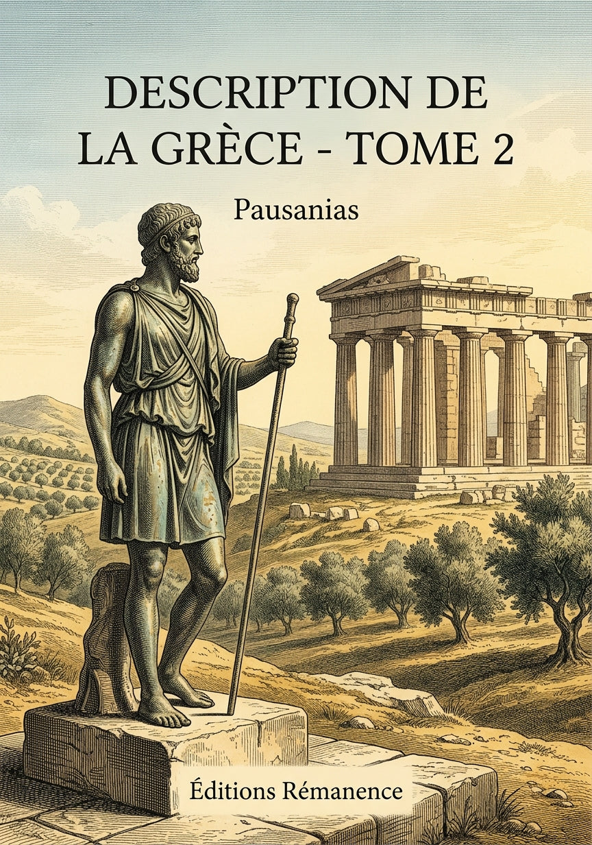 Livre Description de la Grèce - Tome 2 par Pausanias - Couverture - Editions Remanence