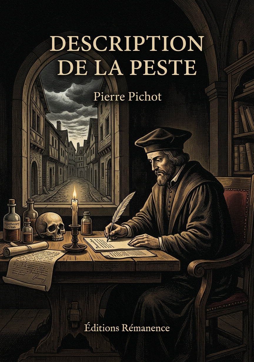 Livre Description de la Peste par Pierre Pichot - Couverture - Editions Remanence