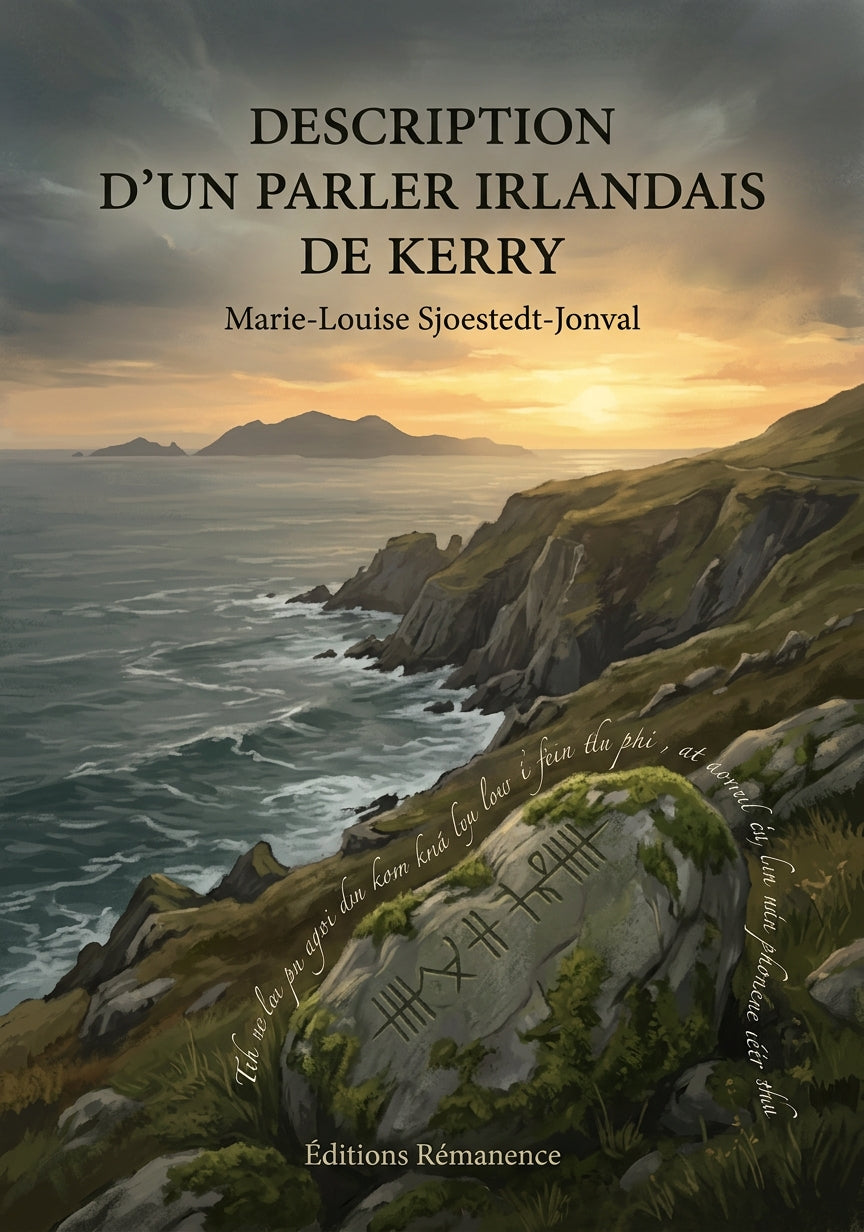Livre Description d’un parler irlandais de Kerry par Marie-Louise Sjoestedt-Jonval - Couverture - Editions Remanence