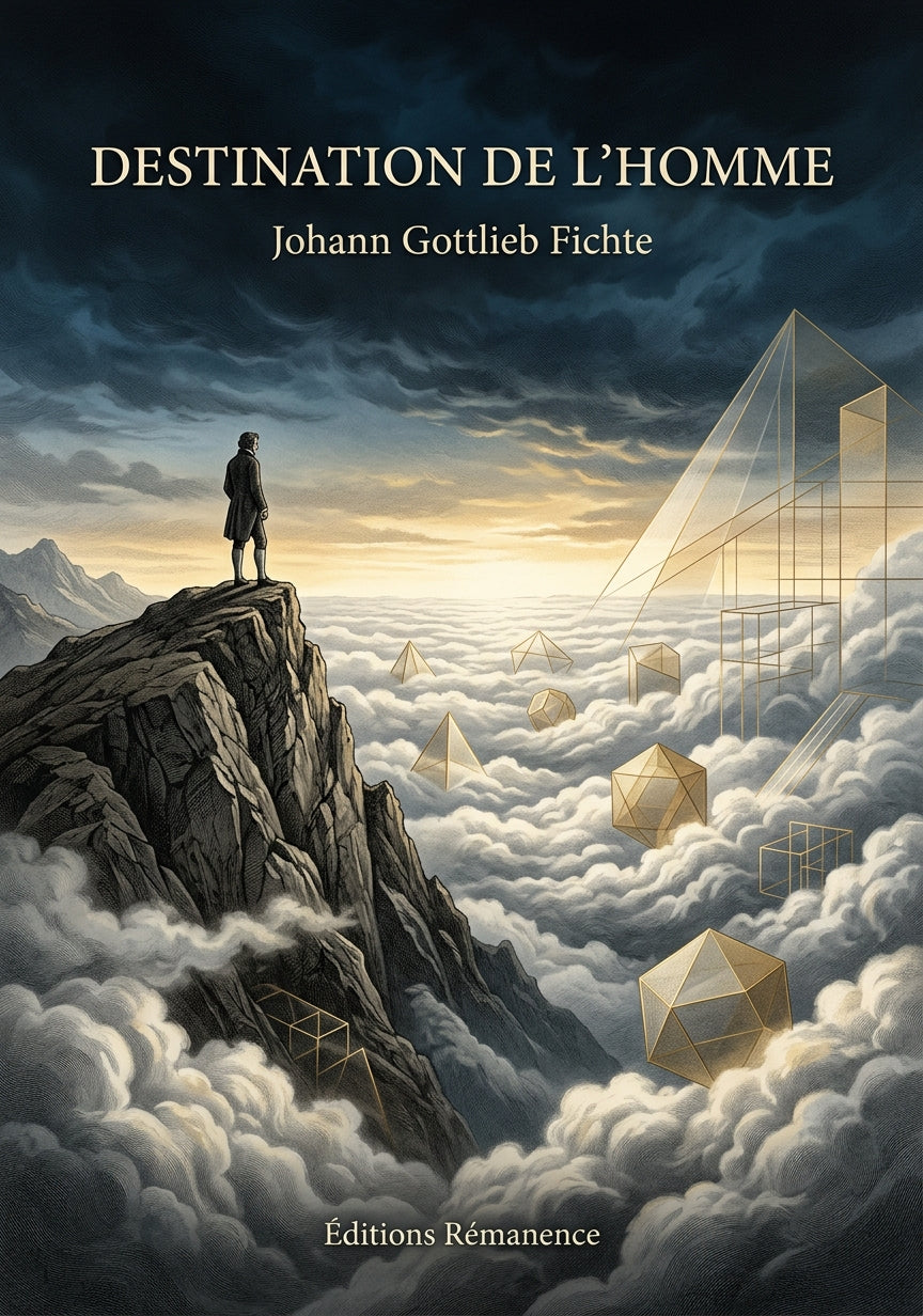 Livre Destination de l’homme par Johann Gottlieb Fichte - Couverture - Editions Remanence