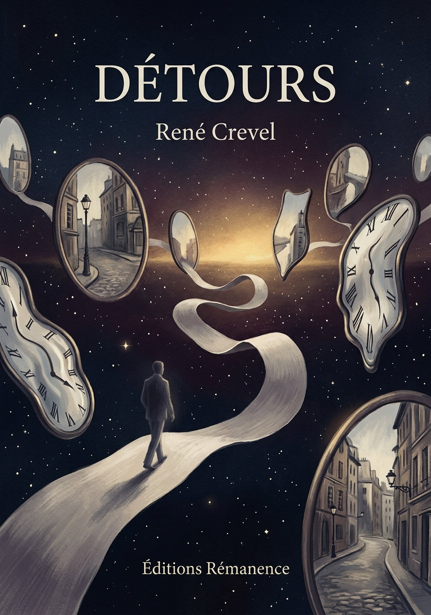 Livre Détours par René Crevel - Couverture - Editions Remanence