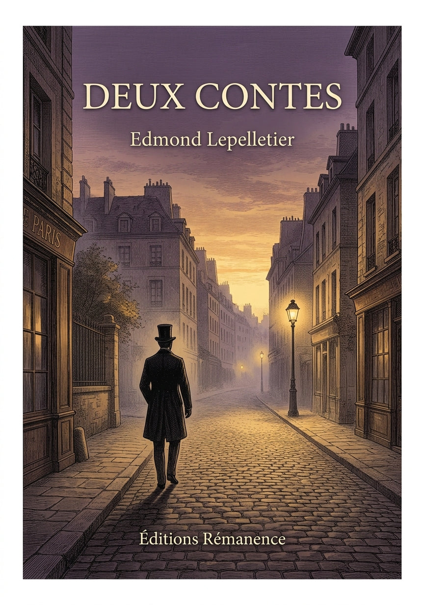 Livre Deux Contes par Edmond Lepelletier - Couverture - Editions Remanence