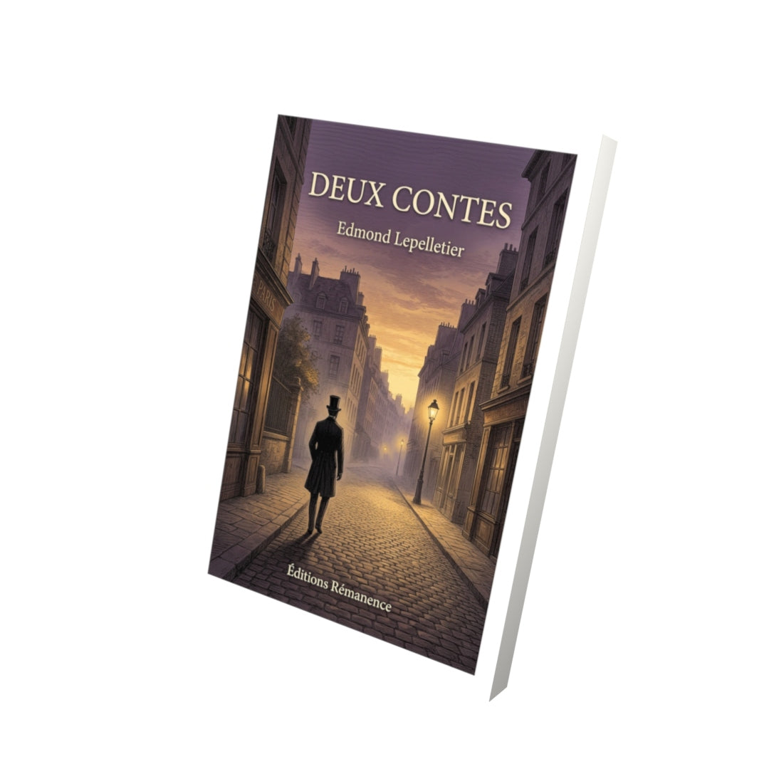 Livre Deux Contes par Edmond Lepelletier - Vue 3D - Editions Remanence