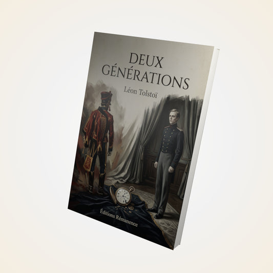 Livre Deux générations - Léon Tolstoï - Couverture 3D