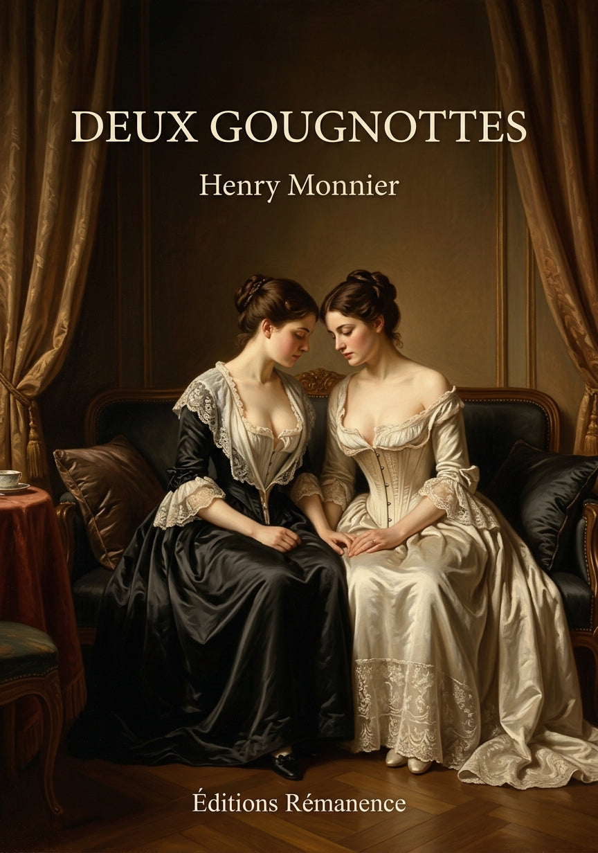Livre Deux gougnottes par Henry Monnier - Couverture - Editions Remanence